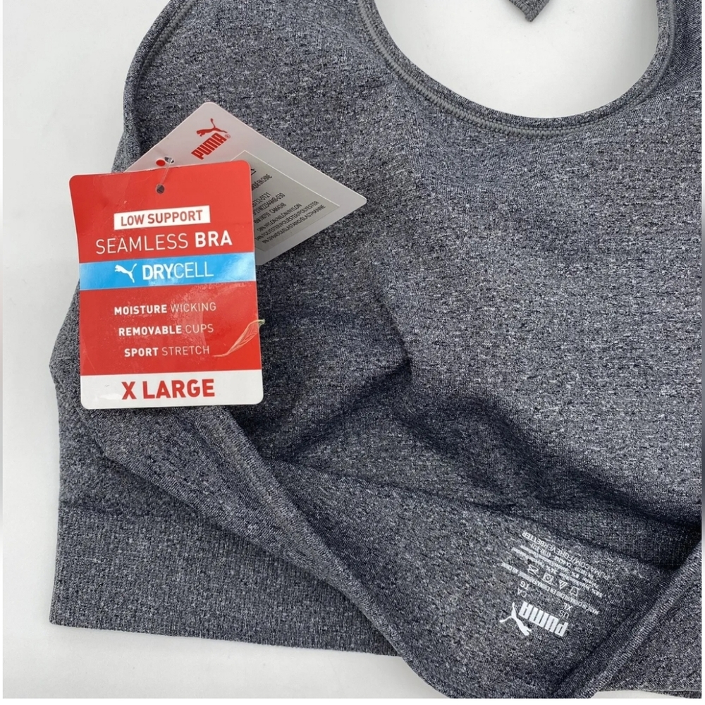 💕NWT PUMA Halterneck Logo Sports Bra💕Size XL - Picture 5 of 6